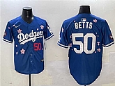 Men's Los Angeles Dodgers #50 Mookie Betts Royal 2025 Tokyo Series Limited Stitched Jersey,baseball caps,new era cap wholesale,wholesale hats